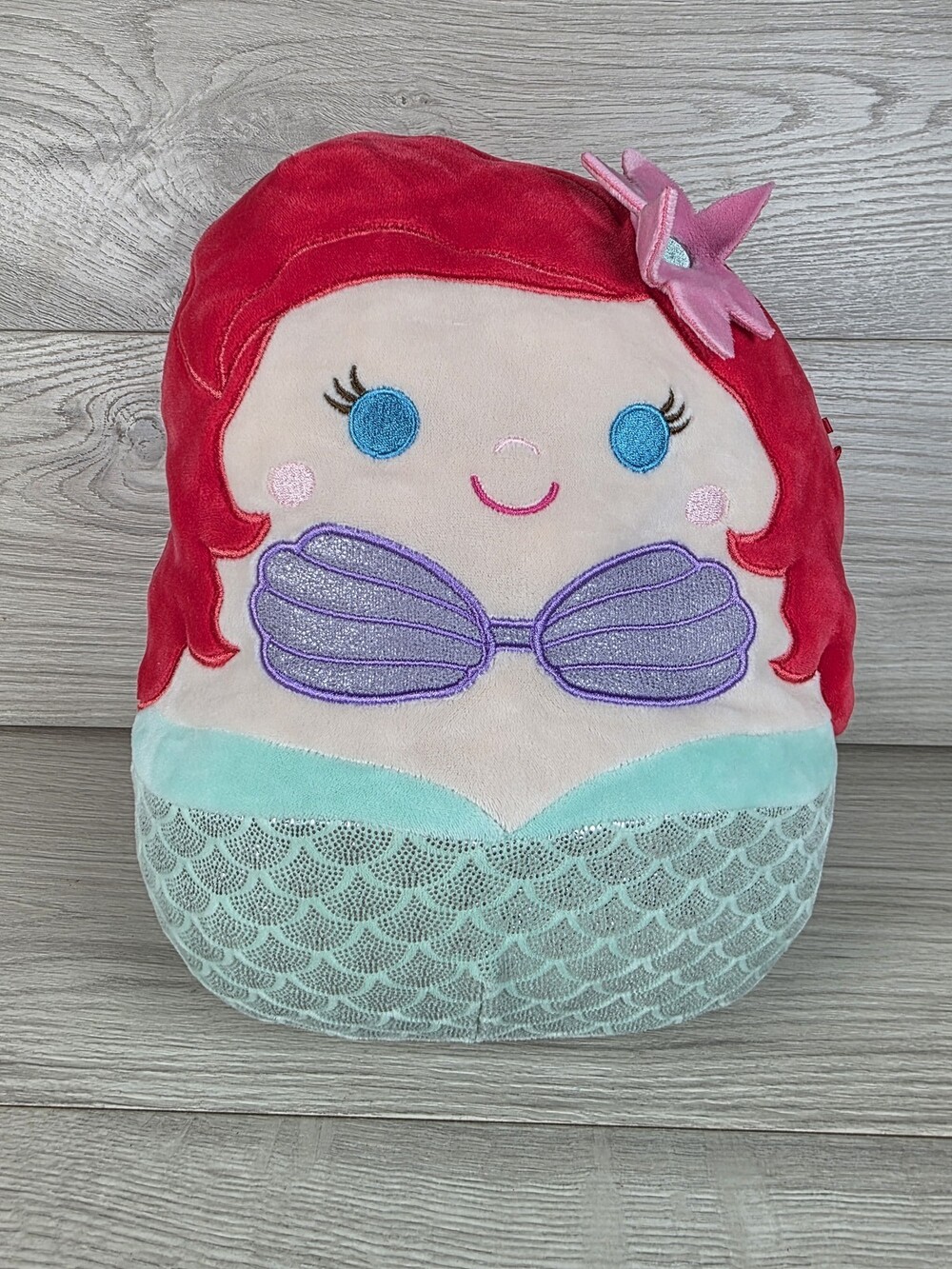 Squishmallows Ariel The Little Mermaid Kellytoy Plush Disney Doll 13" SU20
